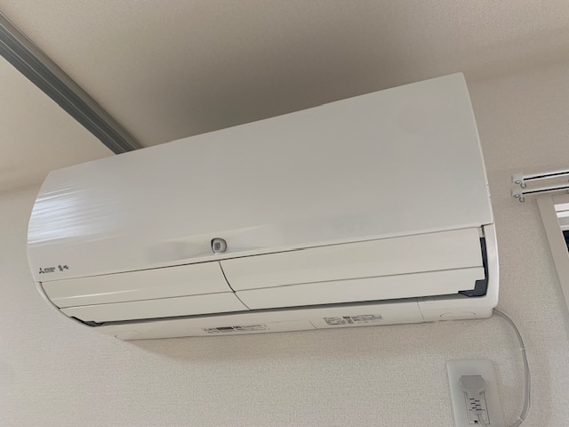 広島市東区中山　三菱霧ヶ峰エアコンクリーニング